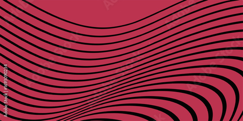 Vibrant red and pink swirls form an artistic spiral pattern on a textured abstract background