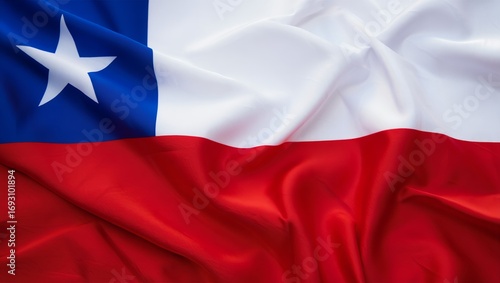 waving flag of Chile