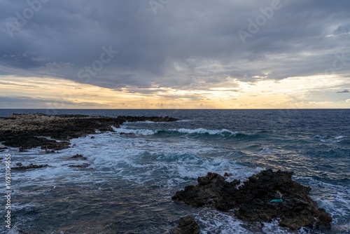 Rocky Coastline at Sunset