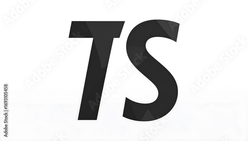 Bold black initials 