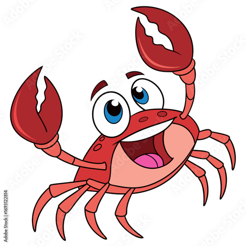 Crab Vector Illustration.