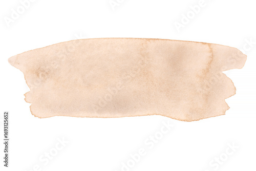 vintage sign painted with watercolor and isolated on white