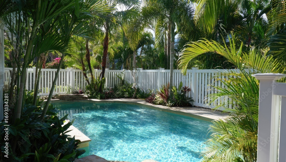 Fototapeta premium Backyard Pool Oasis