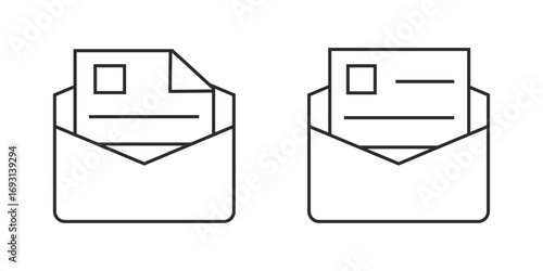 メール（既読）のイラスト