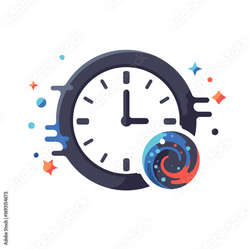 Space Icon – Time Dilation Clock