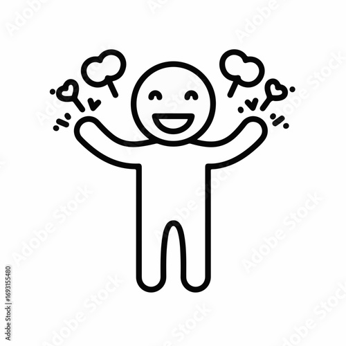 Joyful person with arms outstretched radiating happiness and positive energy, celebrating a moment of pure elation and success