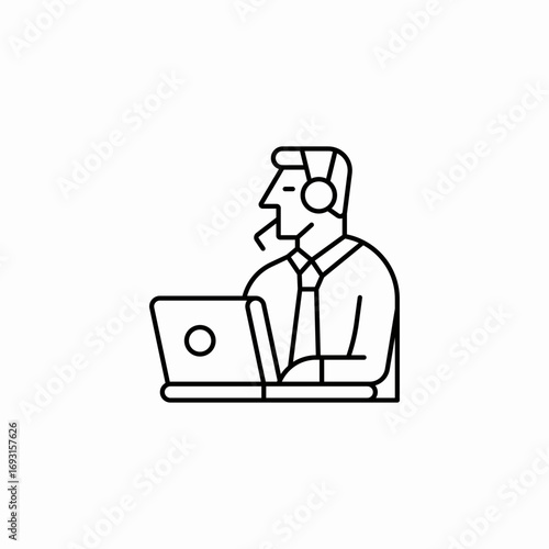 customer support icon sign vector