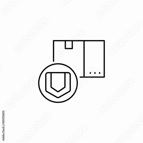 package protection icon sign vector