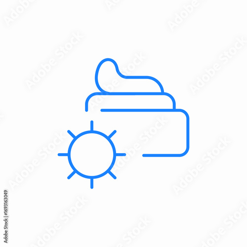 day cream icon sign vector