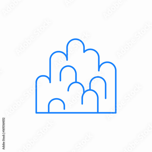 geothermal vents steam icon sign vector