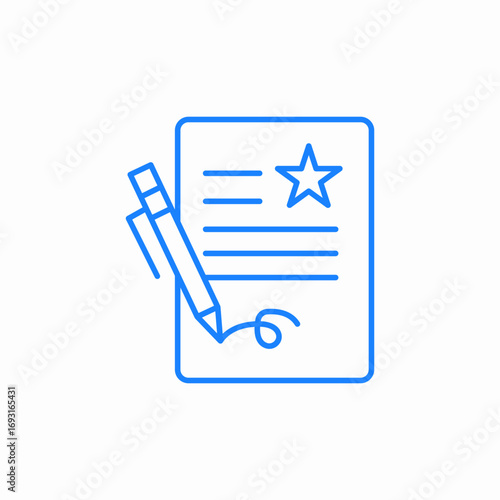 movie review stars icon sign vector