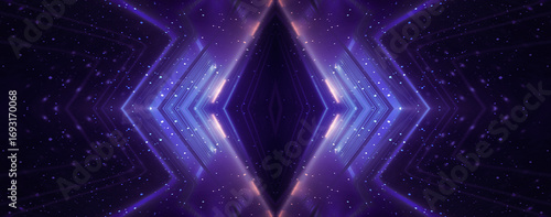 Abstract futuristic neon ba...