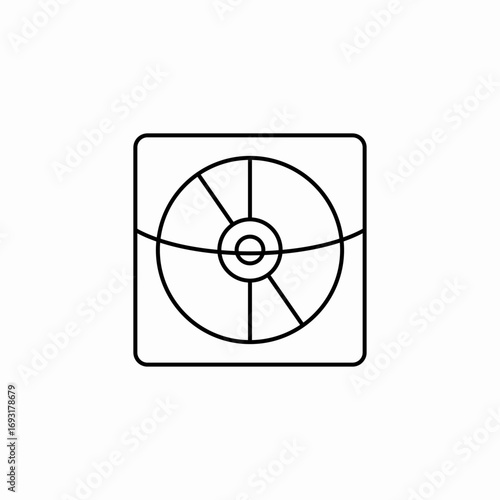 cd case icon sign vector