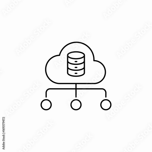 database computing icon sign vector