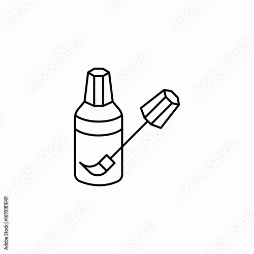 liquid glue icon sign vector