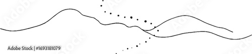 Minimalist line art of geometric shape frame for modern aesthetic design