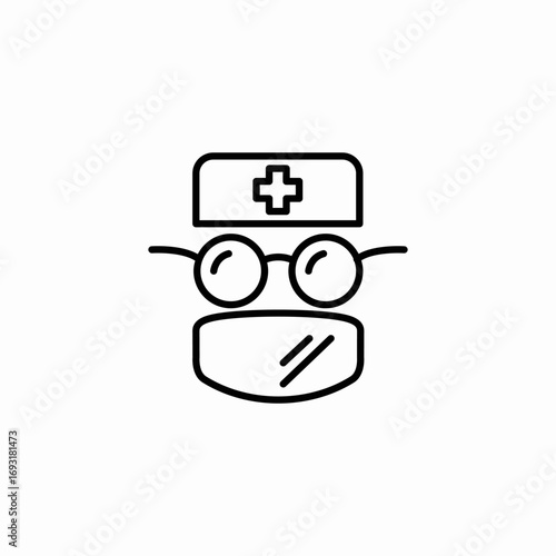 medical professional icon sign vector