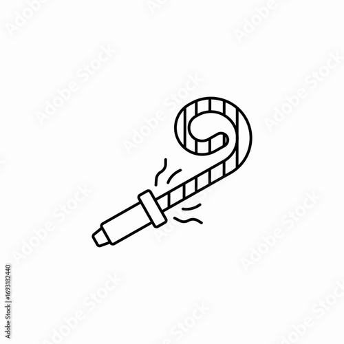 party blower icon sign vector