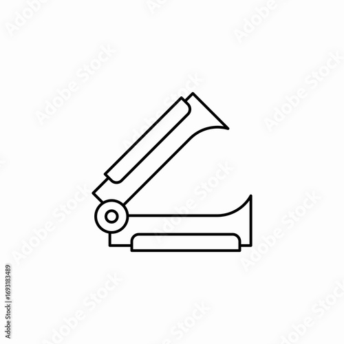 staple remover icon sign vector