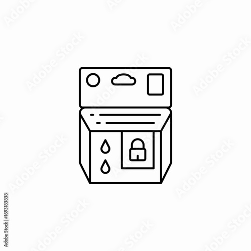 toner printer icon sign vector