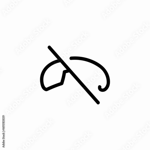 telephone off icon sign vector