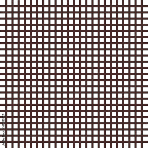 Weave pattern created from dark cocoa brown lines