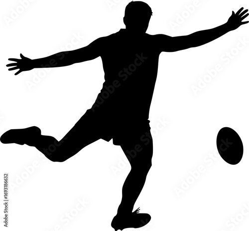 black and white vector illustration Afl Silhouette, Afl Svg, Australian rules football svg, Australian rules football silhouette, Australian afi clipart, Afi vector set 