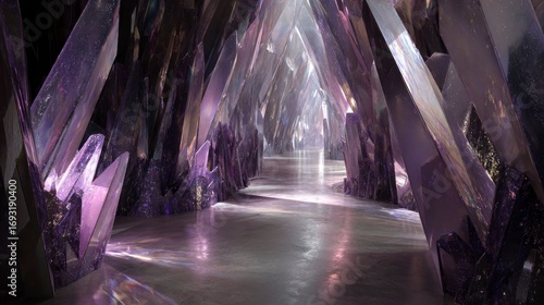 Crystal cave interior