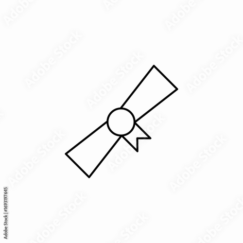 award certificate diploma icon sign vector