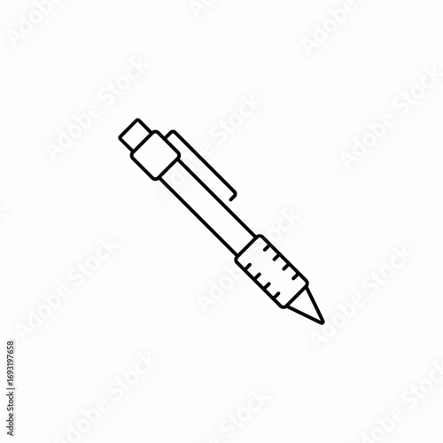 ball pen icon sign vector