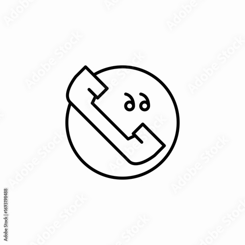 suspicious caller icon sign vector