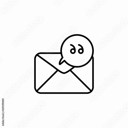 suspicious email icon sign vector