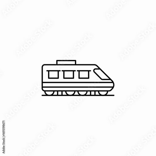 train icon icon sign vector