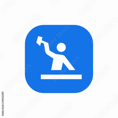 carpenter worker icon sign vector