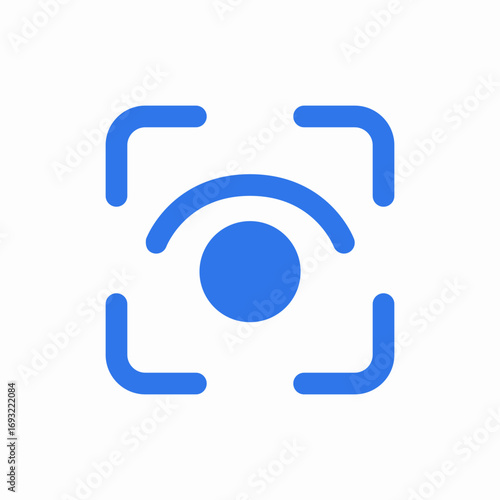 eye scan icon sign vector