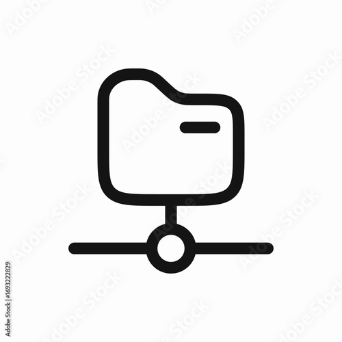 server folder icon sign vector