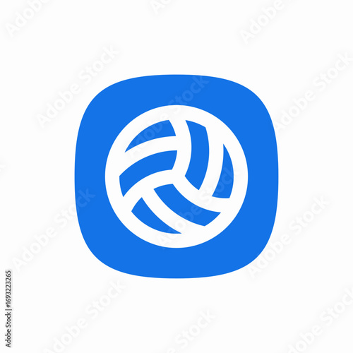 volleyball ball icon sign vector
