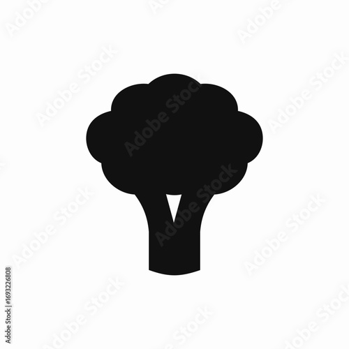 broccoli vegetable icon sign vector