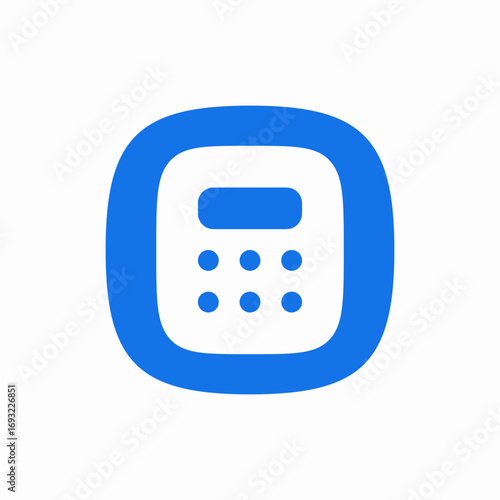 calculator count icon sign vector