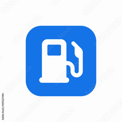 fuel pump station icon sign vector
