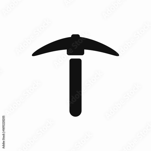pick axe icon sign vector