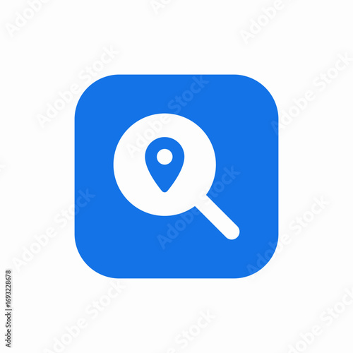 search location icon sign vector