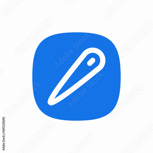 sewing needle icon sign vector