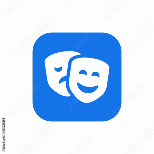 theatre drama icon sign vector