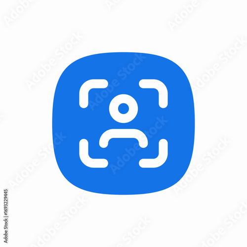 user scan icon sign vector