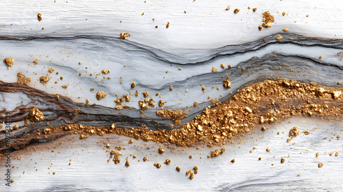 Fluid Marble with Gold Dust Abstract Art Texture Background
