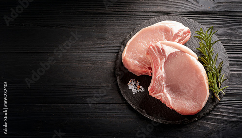 Raw Pork Chops With Bone