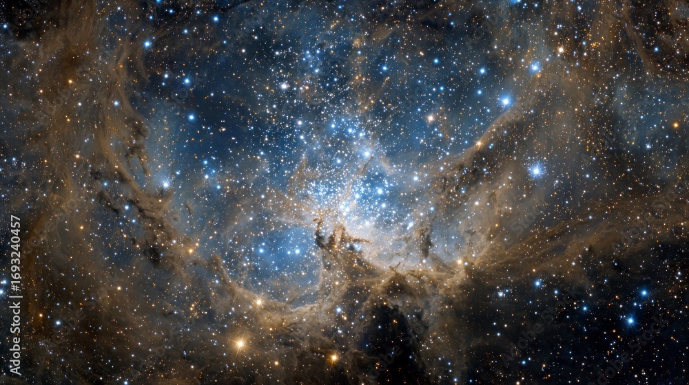 Obraz premium Starry nebula deep space