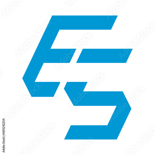 ES Letter based business brandable logo icon