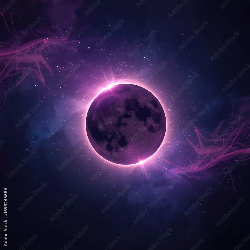 Obraz premium earth and moon